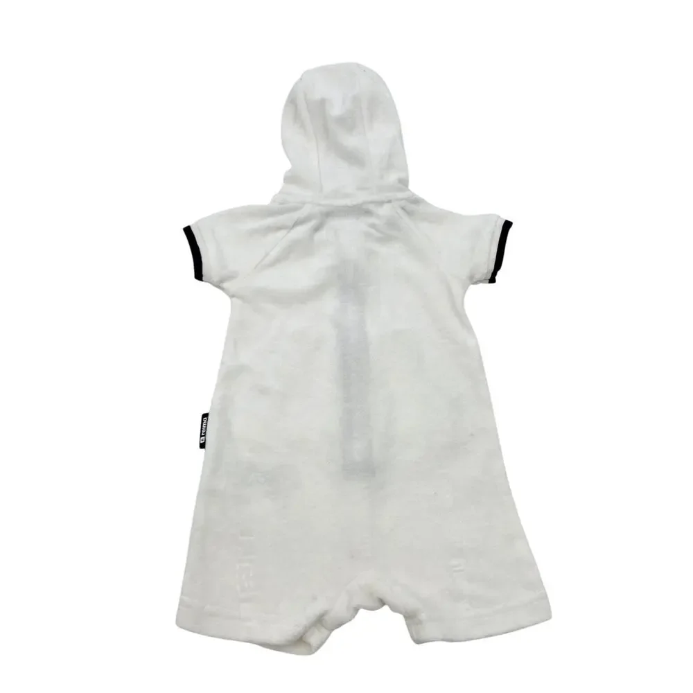 reima white USPF 50 terrycloth onesie